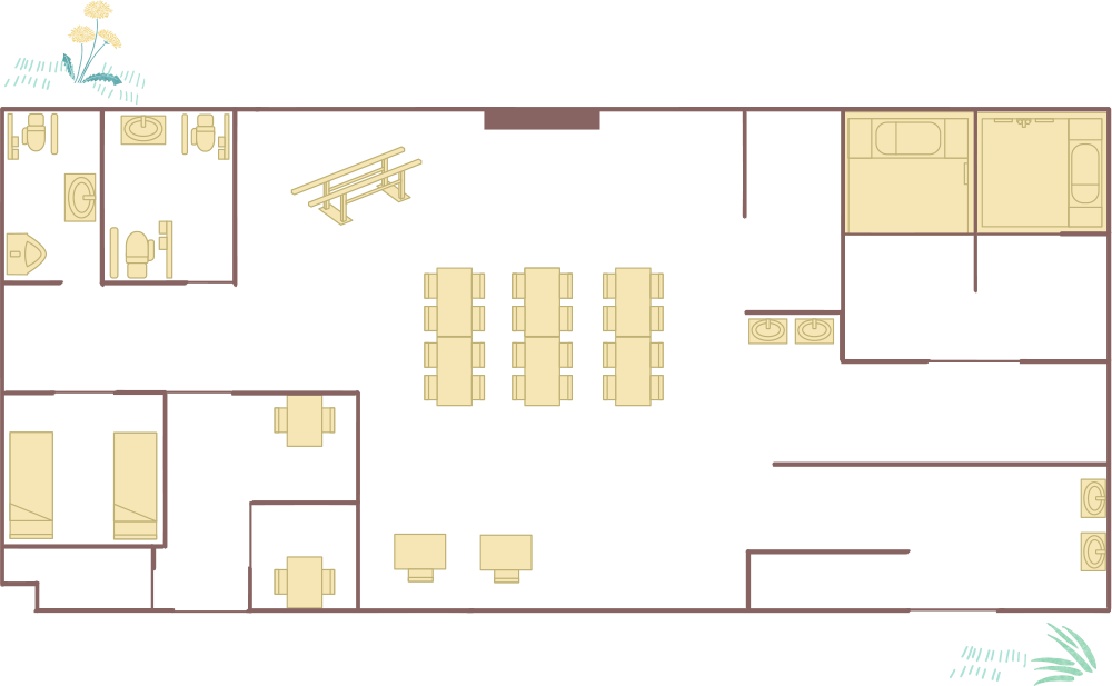那珂施設案内図