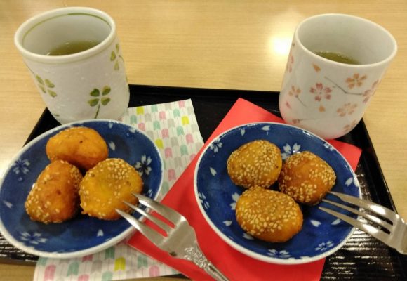 かぼちゃごま団子作りました🍡（老司）
