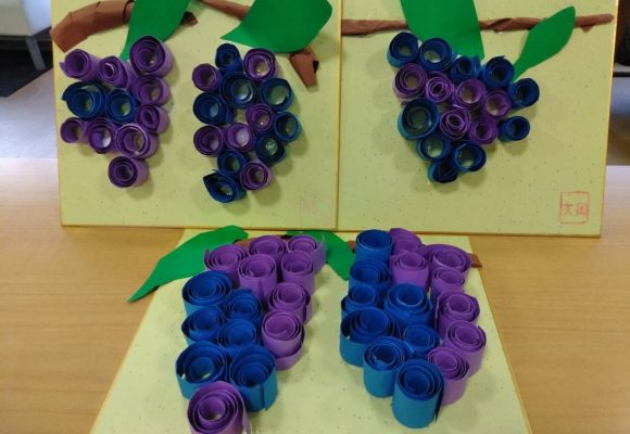 🍇ブドウをモチーフにした壁飾りをつくりました🍇（老司）