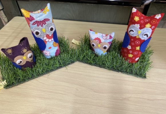 🦉フクロウの置物を作りました🦉（長丘）