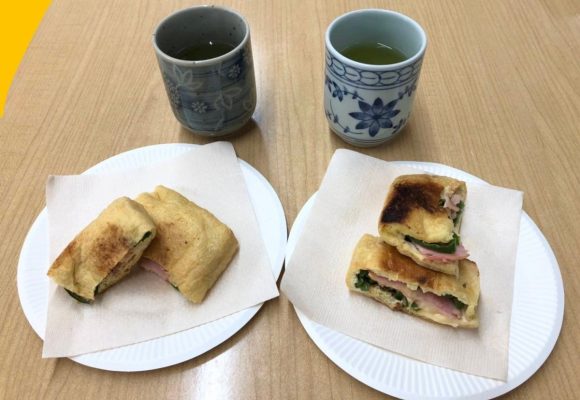 🍕お揚げピザ作りました🍕（長丘）