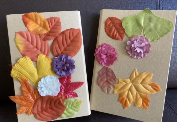🍂秋を感じる素敵なノート作りました🍂（老司）