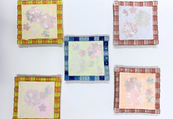 🌸🥛牛乳パックでコースター作りに挑戦しました（長丘）🥛🌸