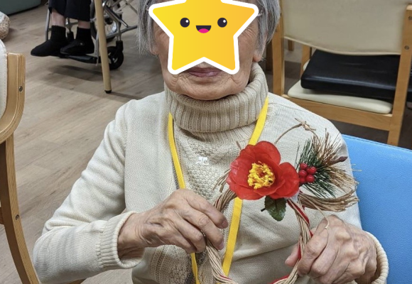 【長丘店】ミニしめ縄を作製🤗✨