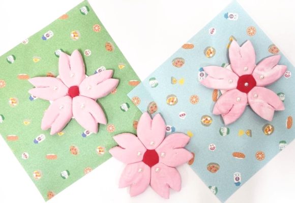 【長丘店🌸】さくらのコースター作り
