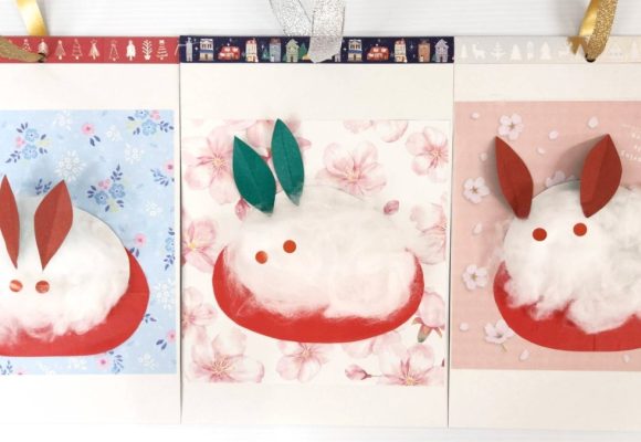 【長丘】冬の壁飾り🐇❄